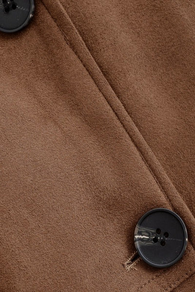 Faux Suede Blazer Jacket