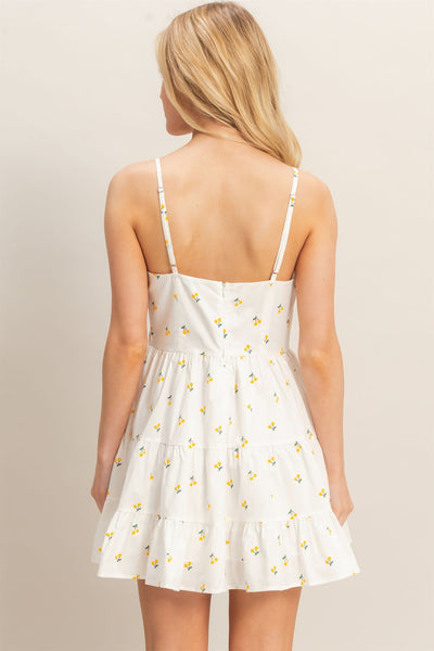 Bodice Tiered Mini Dress