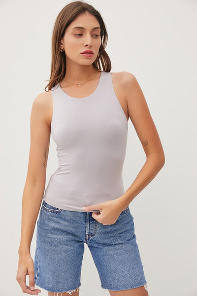 Soft Basic Round Neck Tank Top