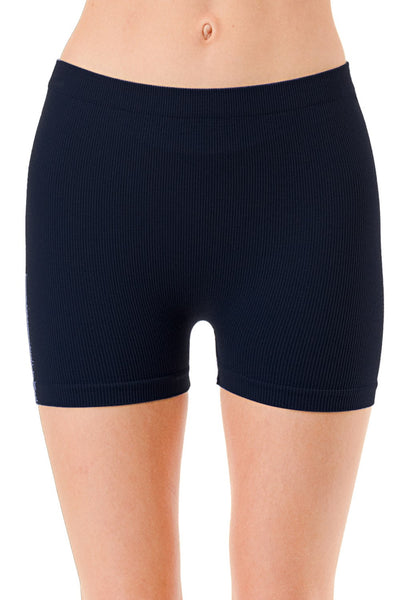 Solid Ribbed Shorts