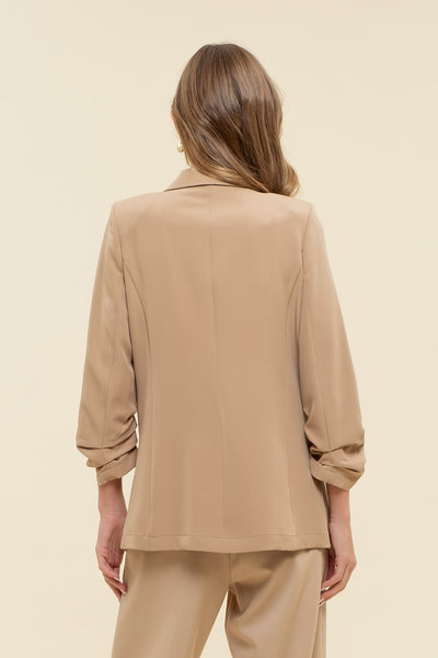 Ruched Blazer
