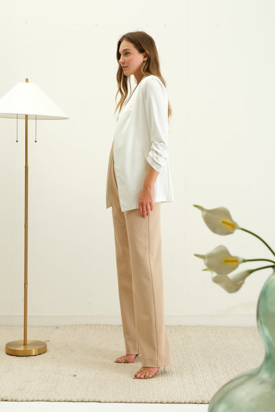 Collared 3/4 Sleeve Blazer