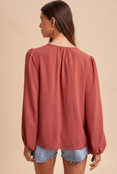 Pintuck Blouse