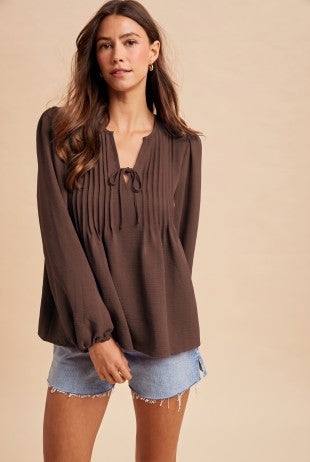 Pintuck Blouse