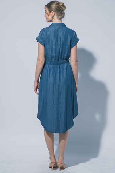 Chambray Button Down Dress