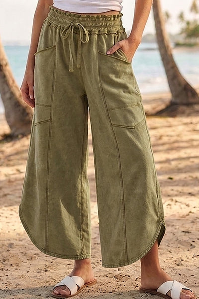 Mineral Washed Tulip Pants