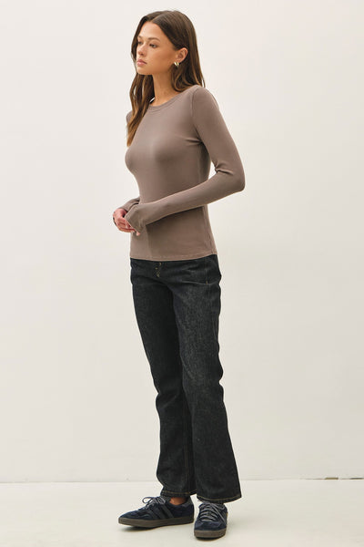 Ribbed Crewneck Longsleeve