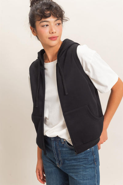 Sleeveless Zip Up