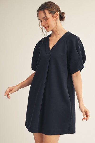 Solid Shift Dress