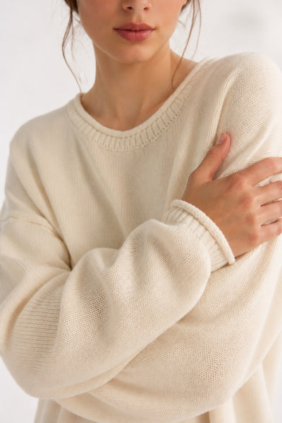 Drop Shoulder Slouch Sweater
