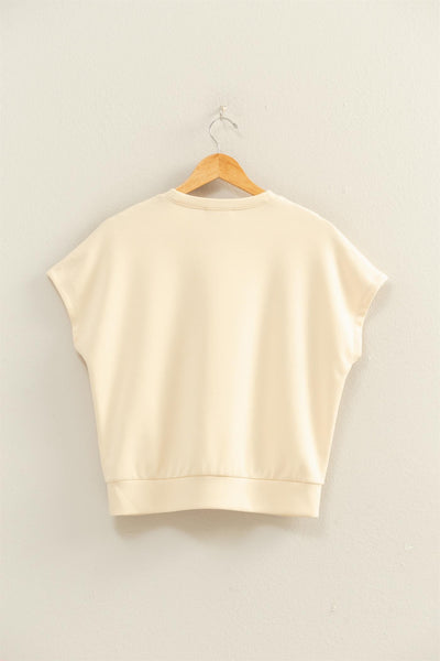Crew Neck Dolman Top