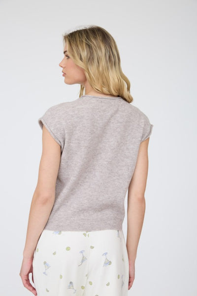 Raw Edge Lightweight Cardigan (oatmeal)