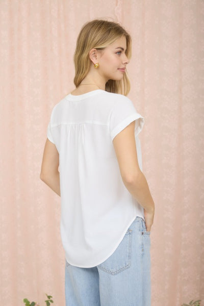 Cuffed Sleeve Button Down