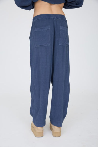 Crinkle Elastic Lounge Pants