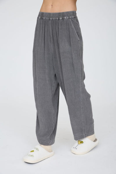 Crinkle Elastic Lounge Pants