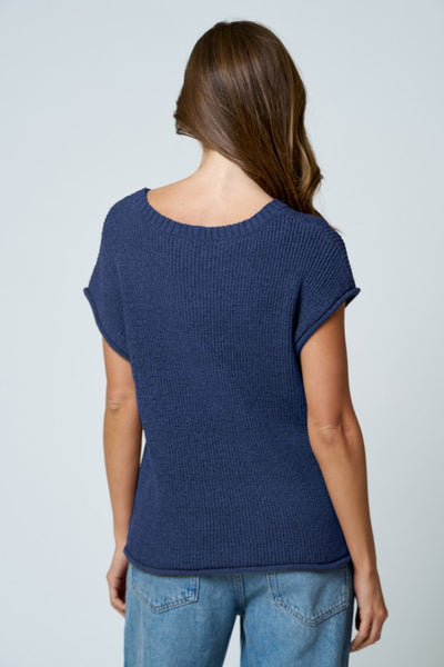 Crew Neck Knit Sweater Top