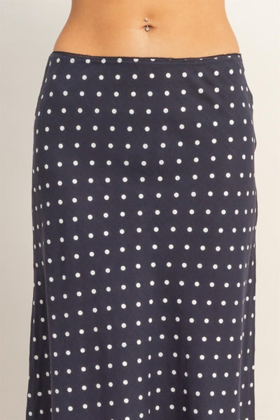 Polka Dot A Line Skirt