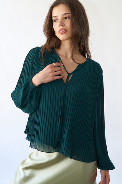 Lightweight Pleated Blouse