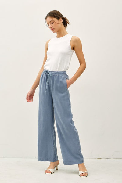 Wide Leg Tencel Pants