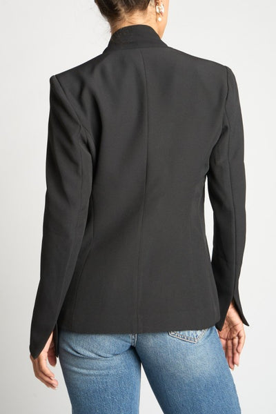 Scarf Tie Front Blazer