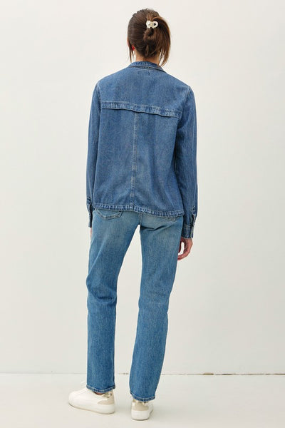 Denim Look Tencel Utility Jacket