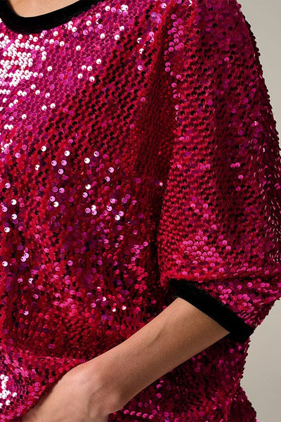 Sequin Loose Fit Blouse
