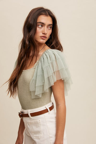 Ruffled Elegant Bodysuit