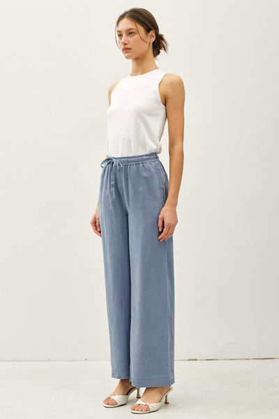 Wide Leg Tencel Pants