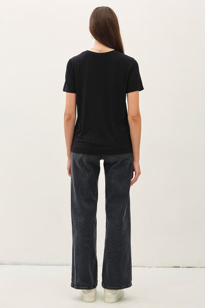 Bamboo Modal Basic Round Neck T Shirt