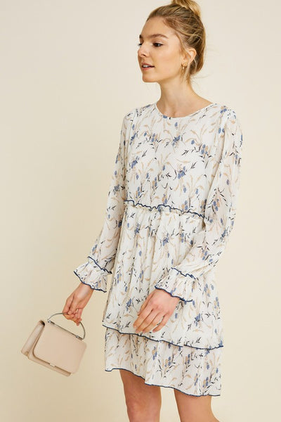 Pleated Tier Babydoll Dress