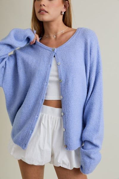 Crew Neck Cardigan