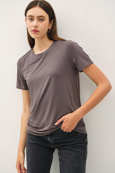 Bamboo Modal Basic Round Neck T Shirt