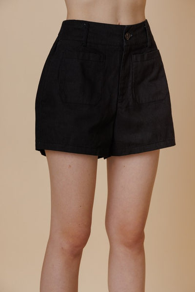 Cotton High Waist Shorts