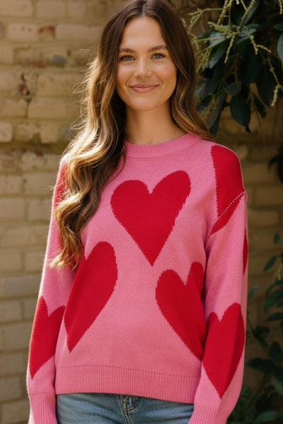 Big Heart Pullover Sweater