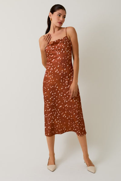 Cowl Neck Slip Dress