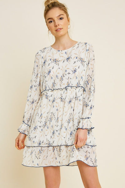 Pleated Tier Babydoll Dress