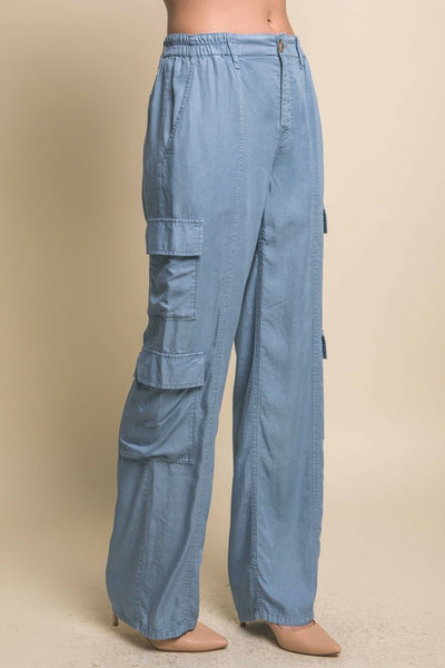 Tencel Pants With Cargo Pockets