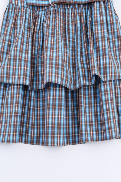 Plaid Belted Mini Dress