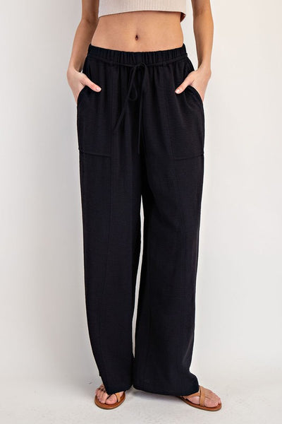 Belted Straight Leg Pants