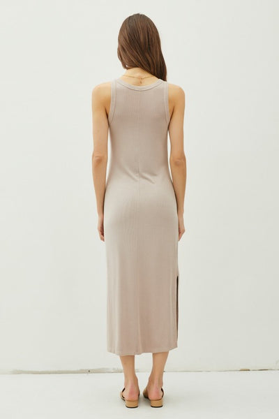 Ribbed Tank Midi Dress
