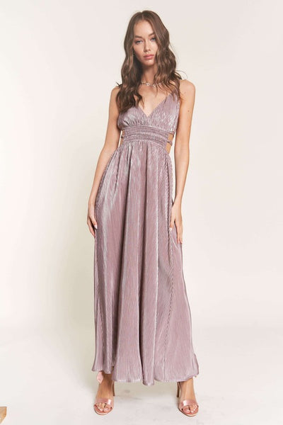 Mauve Sleeveless Maxi Dress