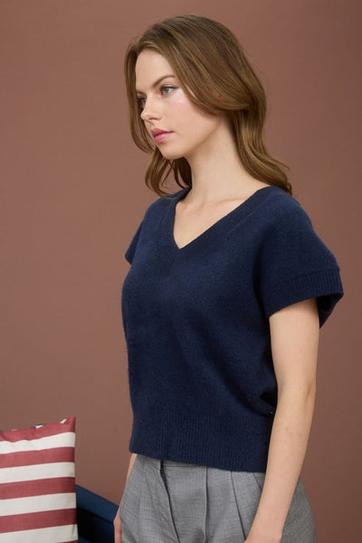 Short Sleeve Pullover Sweater