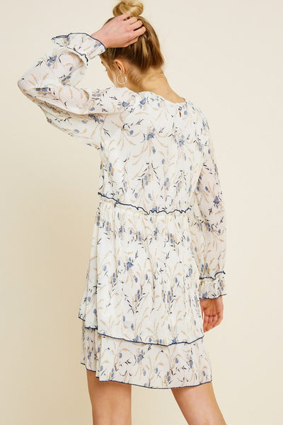 Pleated Tier Babydoll Dress