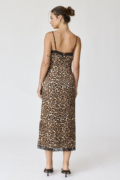 Amelia Leopard Slip Dress