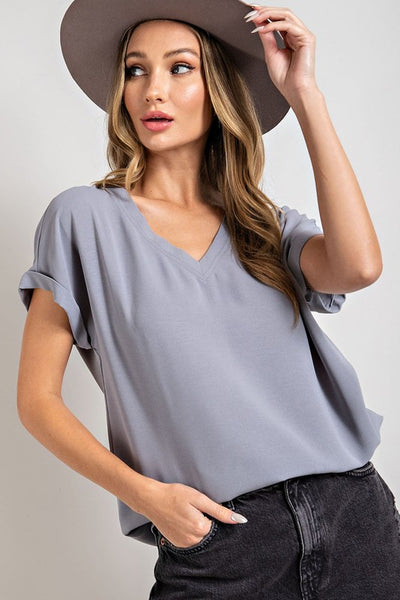 Basic V Neck Top