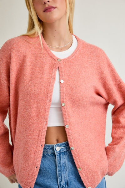 Crew Neck Cardigan