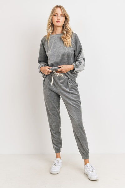 Velour Comfy Pockets Knit Joggers