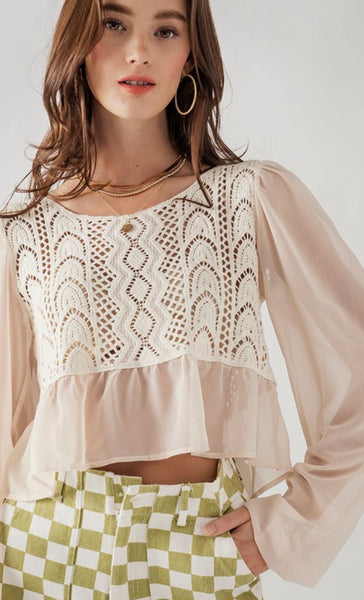 Cher Embroidered Elegant Top