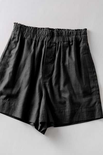 Comfy Elastic Waist Side Pocket Shorts